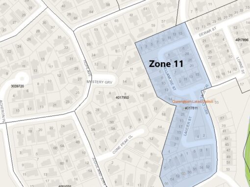 Bellamore Street, Judge & Jury Drive, Lauder Street, Red Cottage Drive – Zone 11