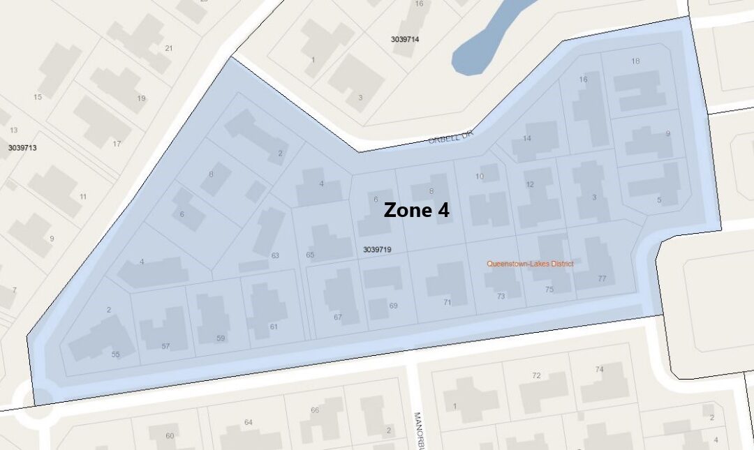 Hope Ave, Sylvan Street, Orbell Drive, Nerin Square – Zone 4