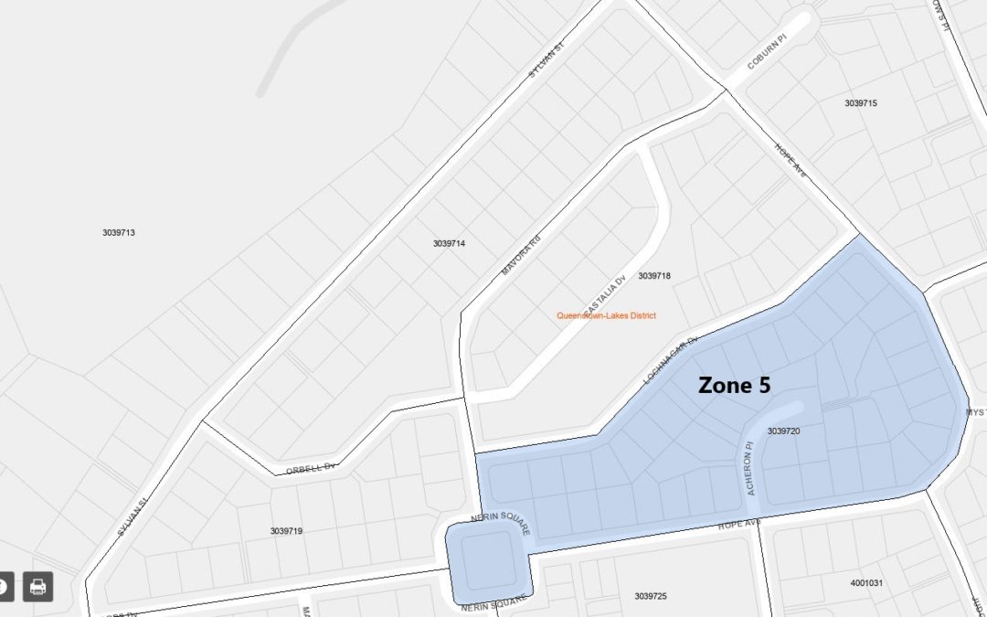 Lochnagar Drive, Hope Ave, Nerin Square, Archeron Place – Zone 5
