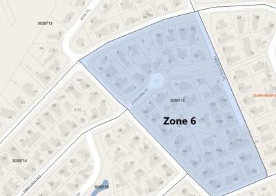 Haddows Place, Sylvan Street, Coburn Place, Erskine Street – Zone 6
