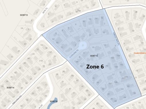 Haddows Place, Sylvan Street, Coburn Place, Erskine Street – Zone 6